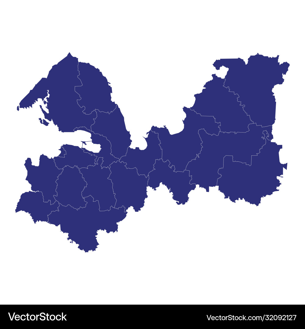 High quality map region russia High quality map region russia vector image