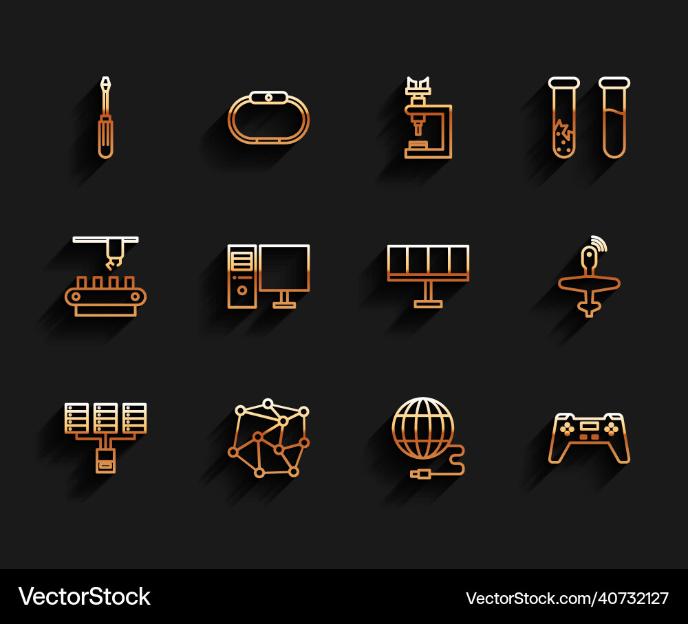 Set line server data web hosting neural network Set line server data web hosting neural network vector image