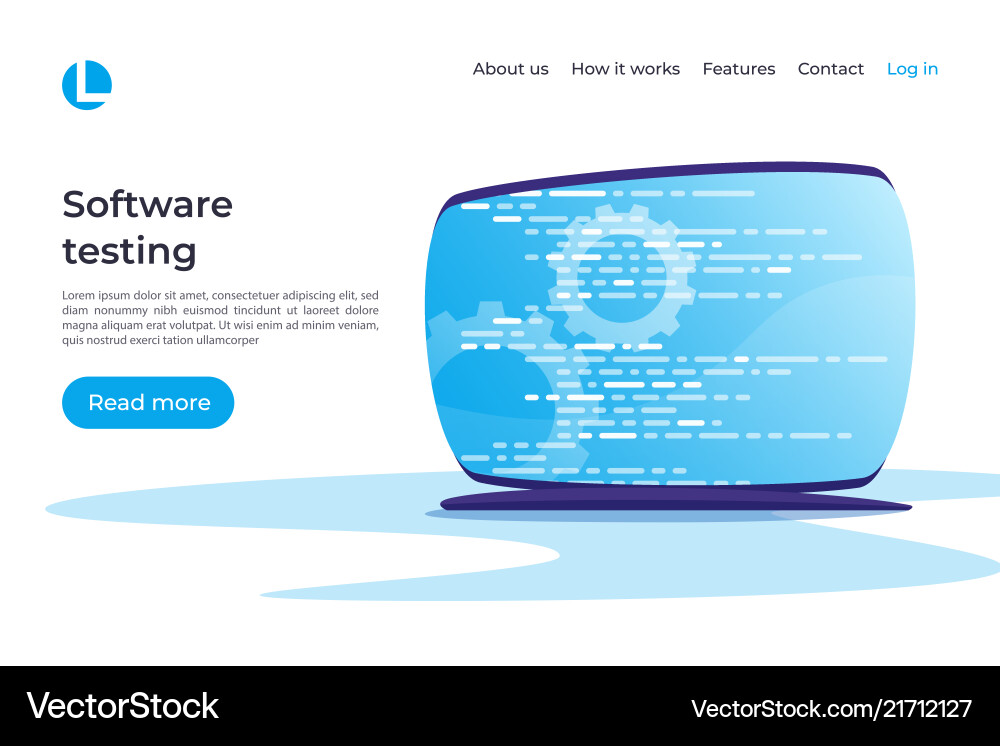 Software Testing & Development vector image