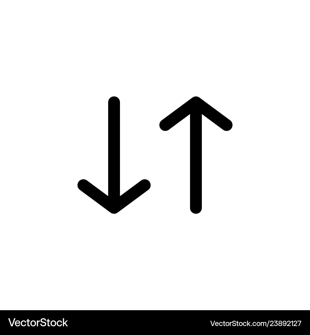 Up And Down Arrow Icon Up Down Arrow Icon Free Download Sign