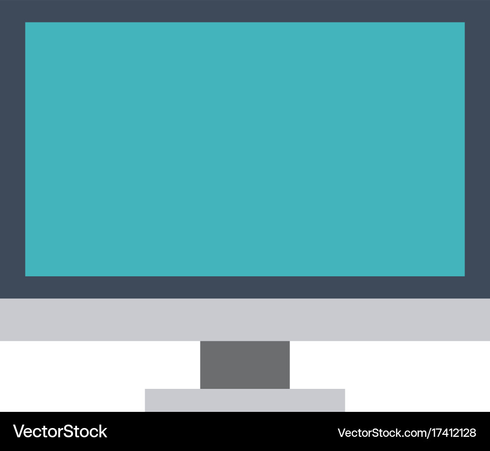 Computer monitor icon image Vector Image