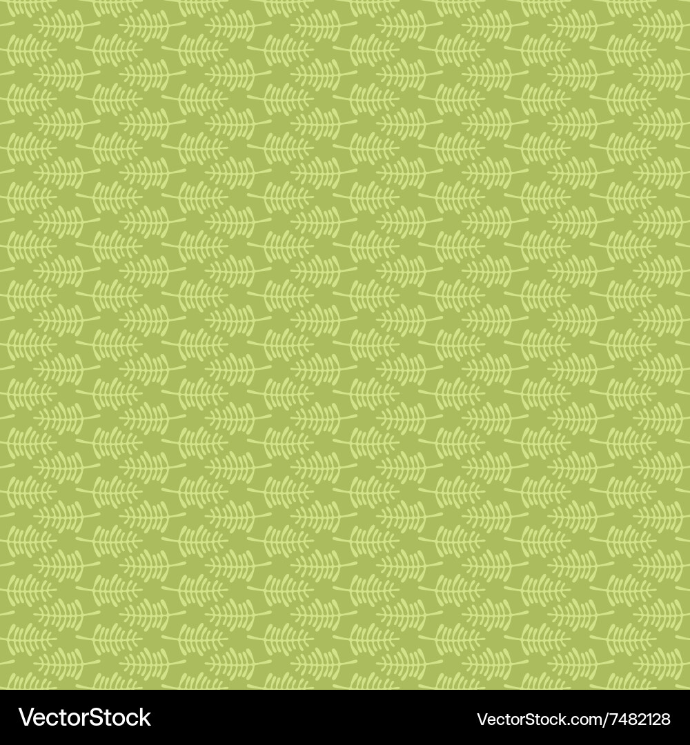 Creative leaf pattern with green background design vector image