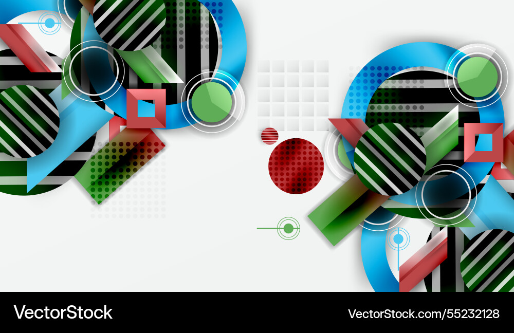 Dynamic complex geometric abstract background Dynamic complex geometric abstract background Vector Image