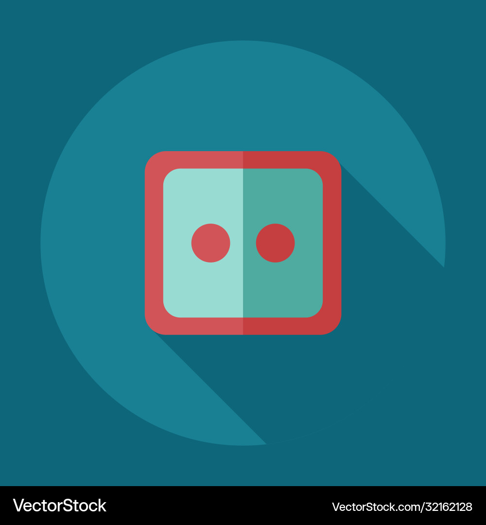 Flat modern design with shadow icons button Flat modern design with shadow icons button Vector Image