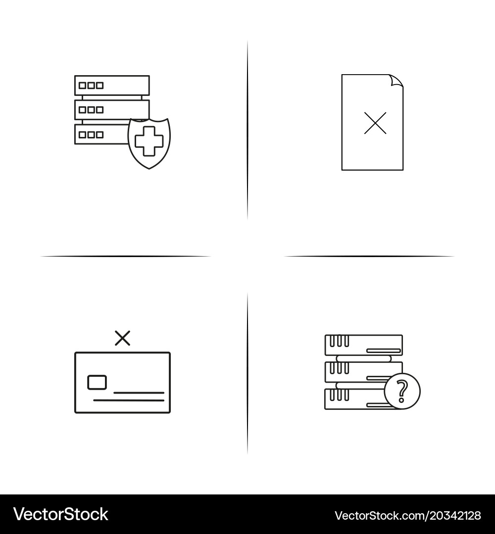Internet technologies simple linear icon vector image