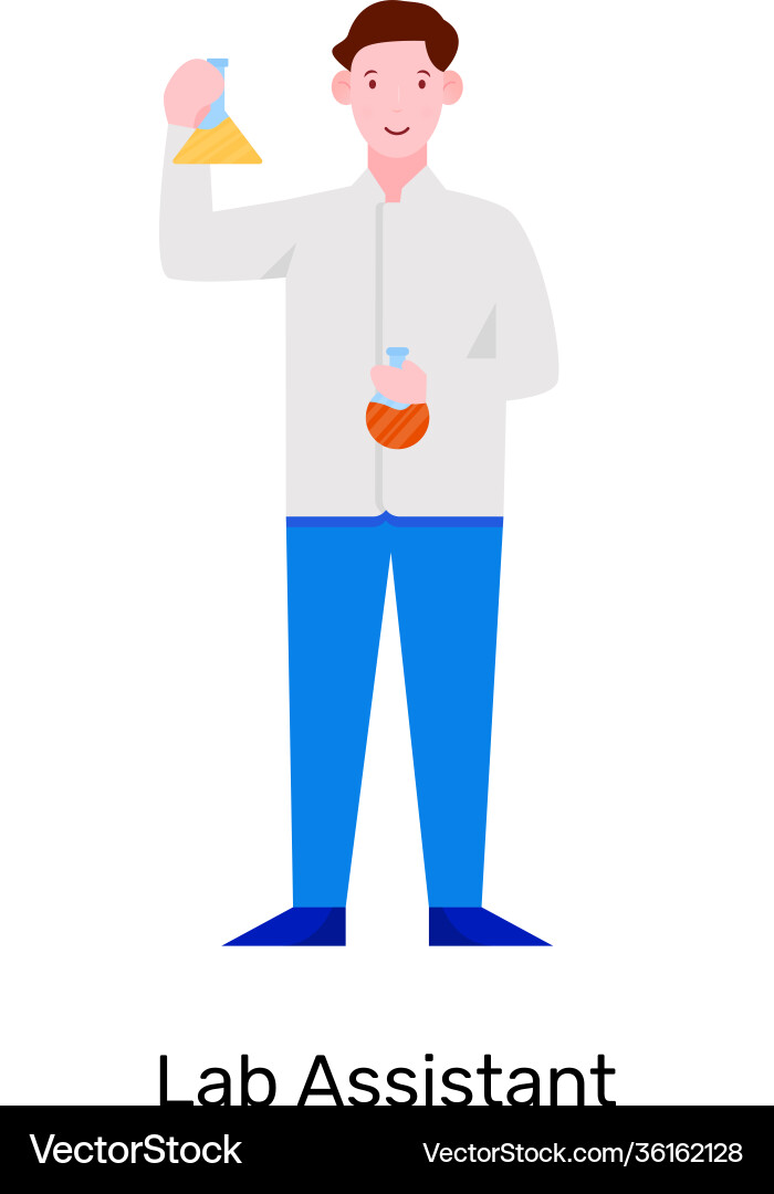Lab assistant Vector Image