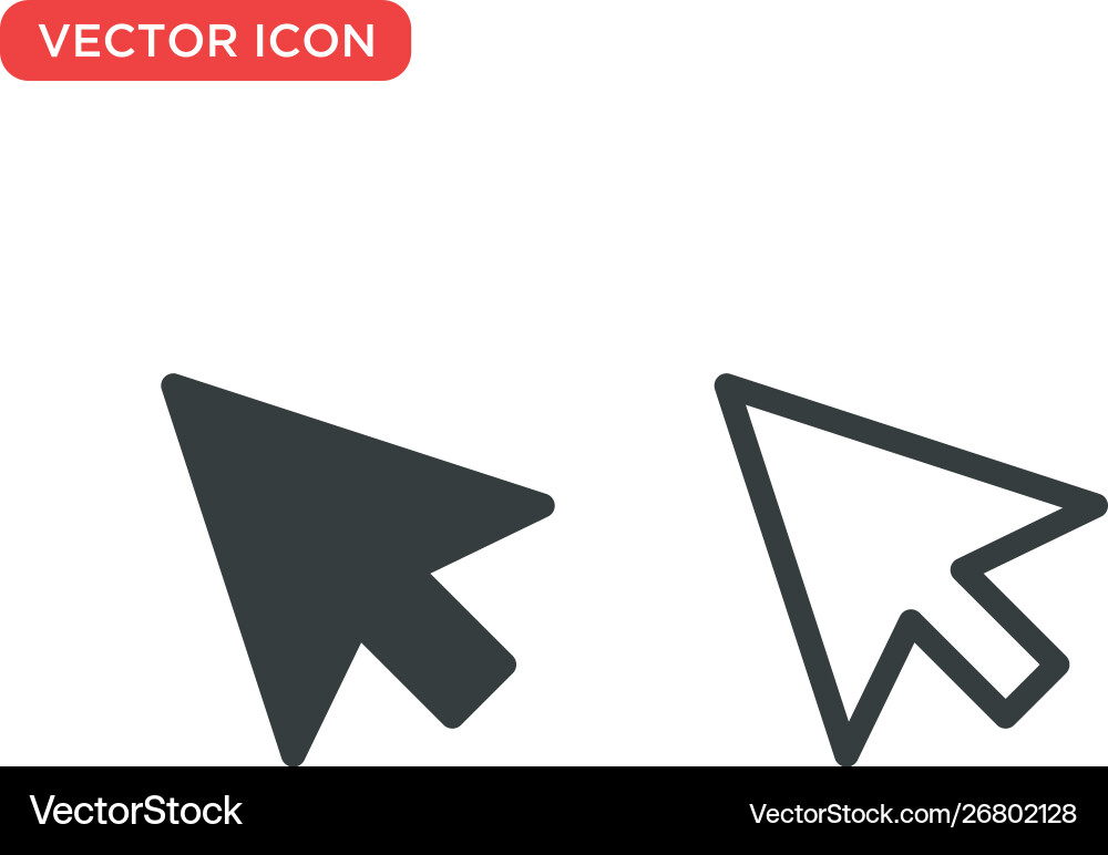 Pointer cursor icon design Pointer cursor icon design vector image