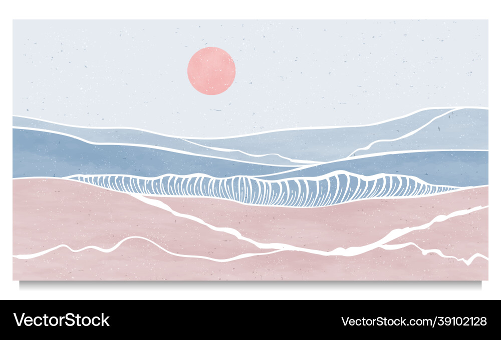 Set of creative minimalist modern line art print Vector Image