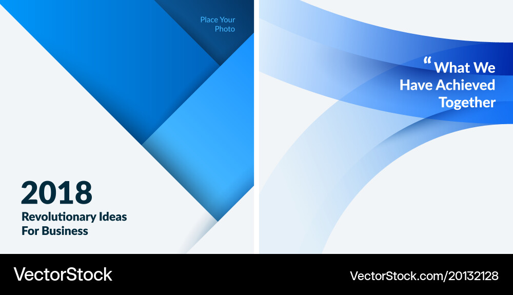 Set of material design abstract templates Vector Image