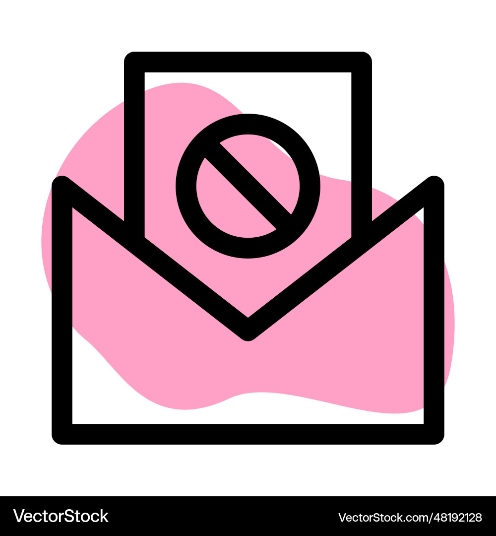 Spam message used for multiple cyber attacks vector image