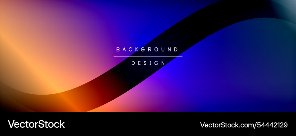 Bright rainbow style color gradient with curve Vector Image