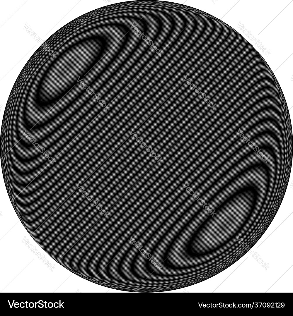 Circle with scribble sketch doodle effect pattern vector image