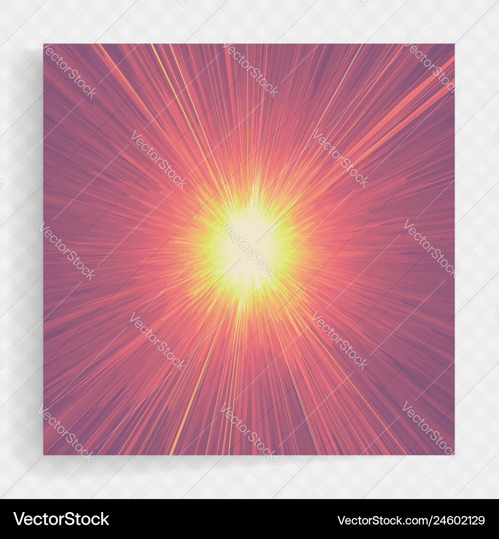 Dynamic Starburst Explosion Background Vector Image