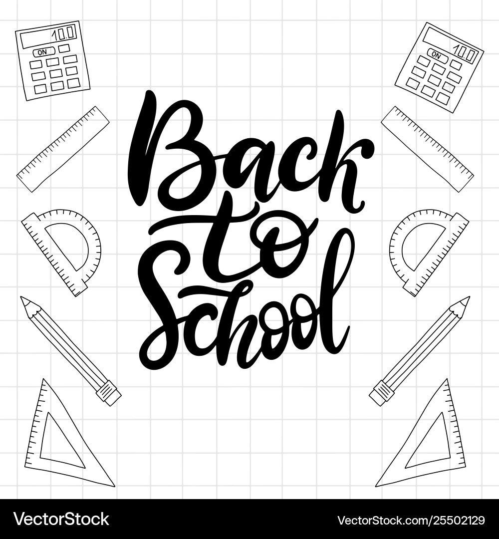 Education pattern with formulas and equations Vector Image