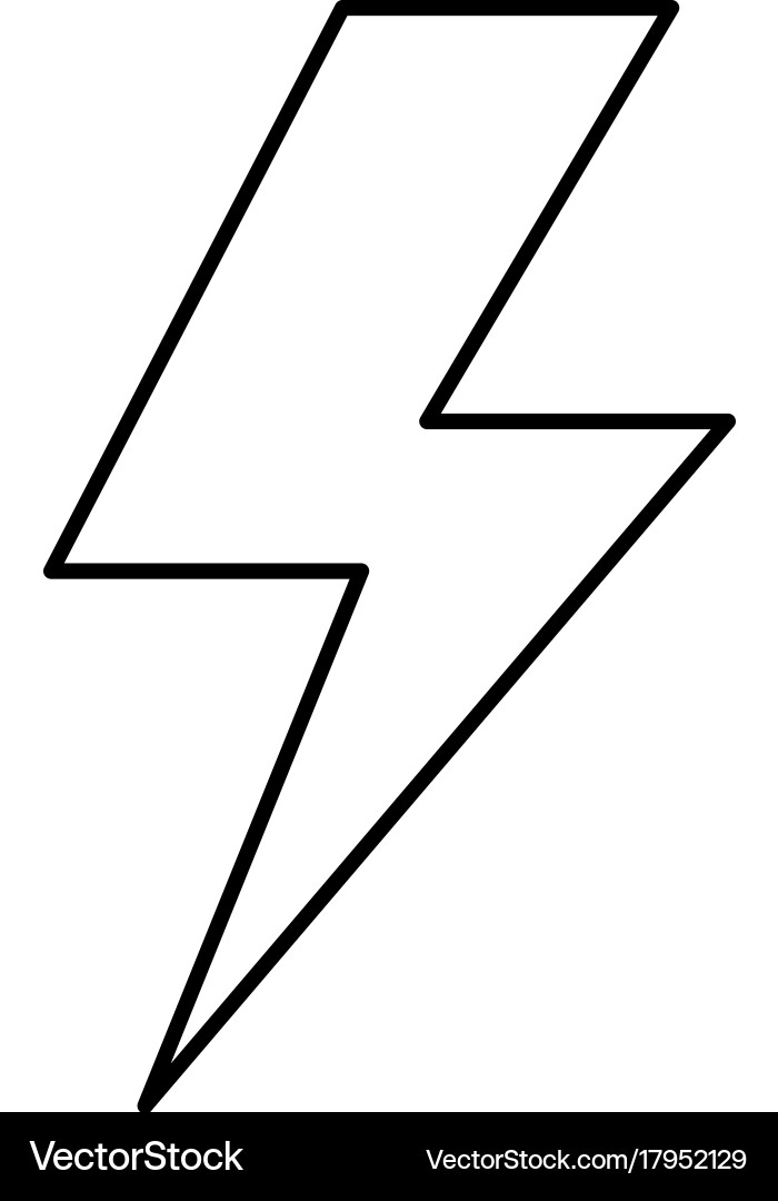 Energy ray isolated icon Royalty Free Vector Image