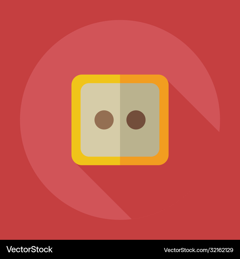 Flat modern design with shadow icons button Vector Image