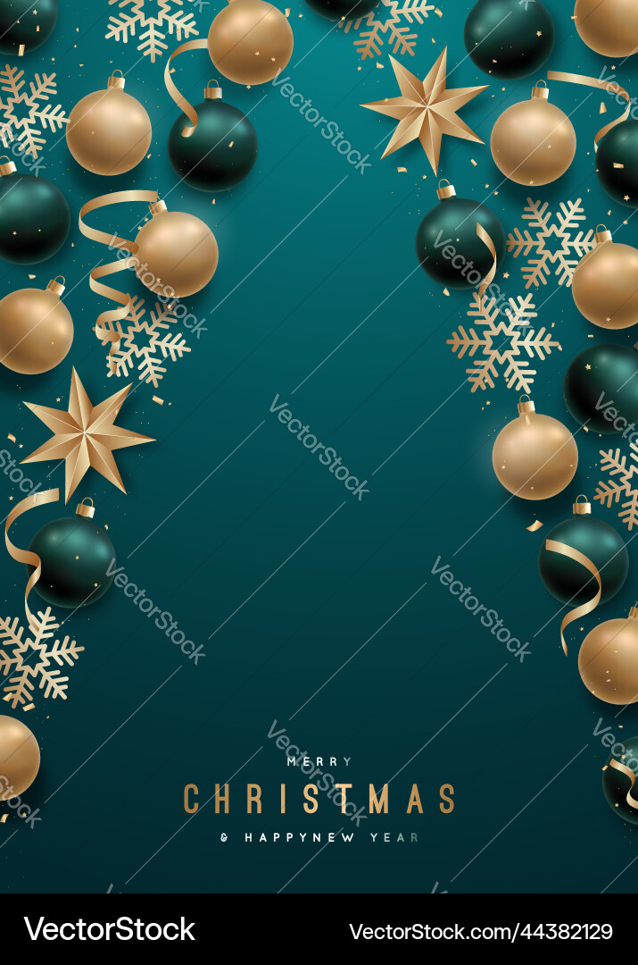 Frame in form of christmas tree abstract vector image