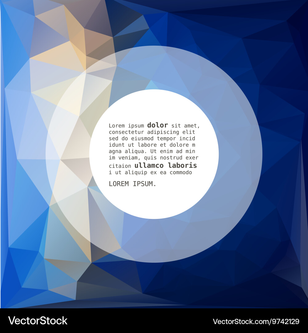 Geometric triangular abstract background vector image