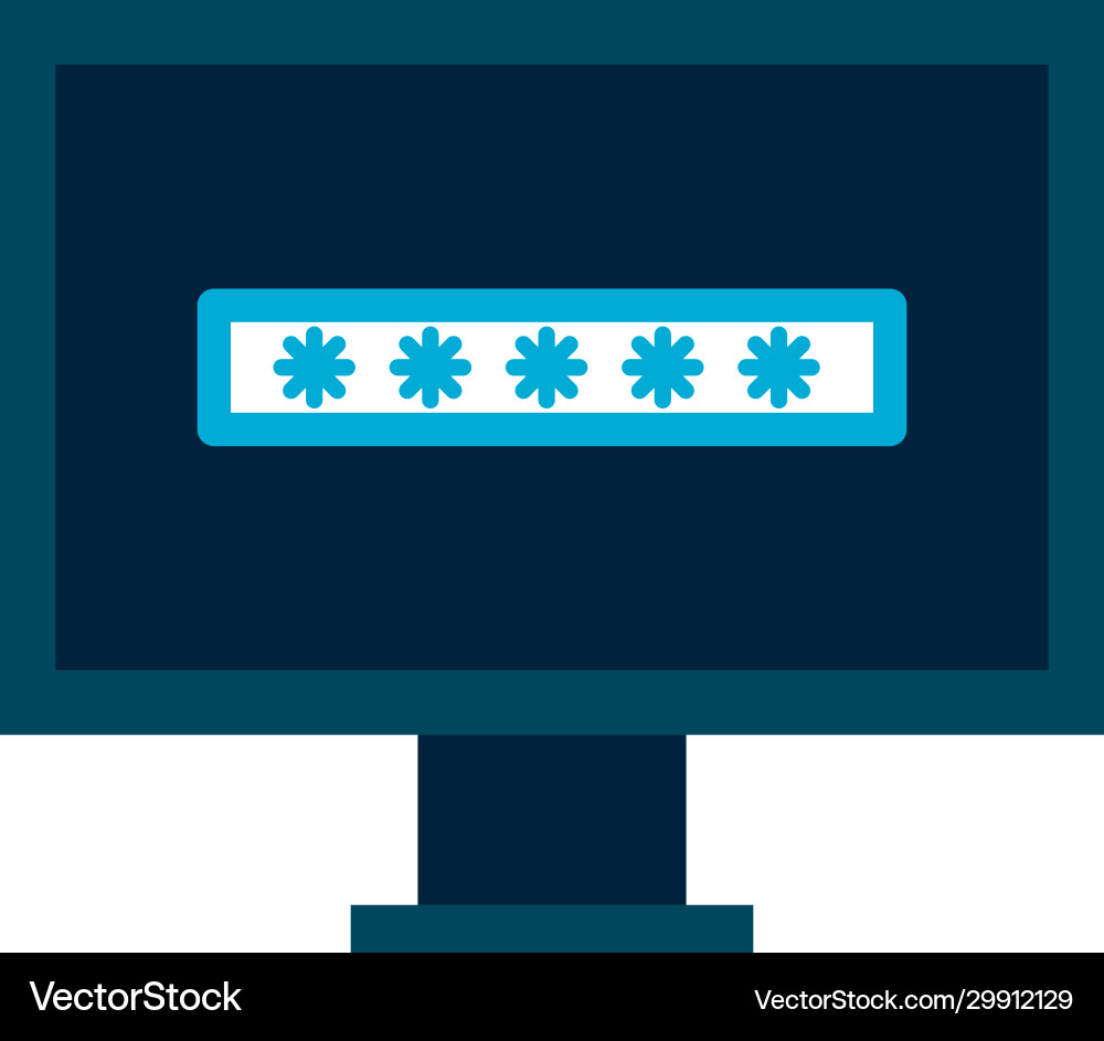 Isolierter Code im Computer flache Stil Ikone vektorbild