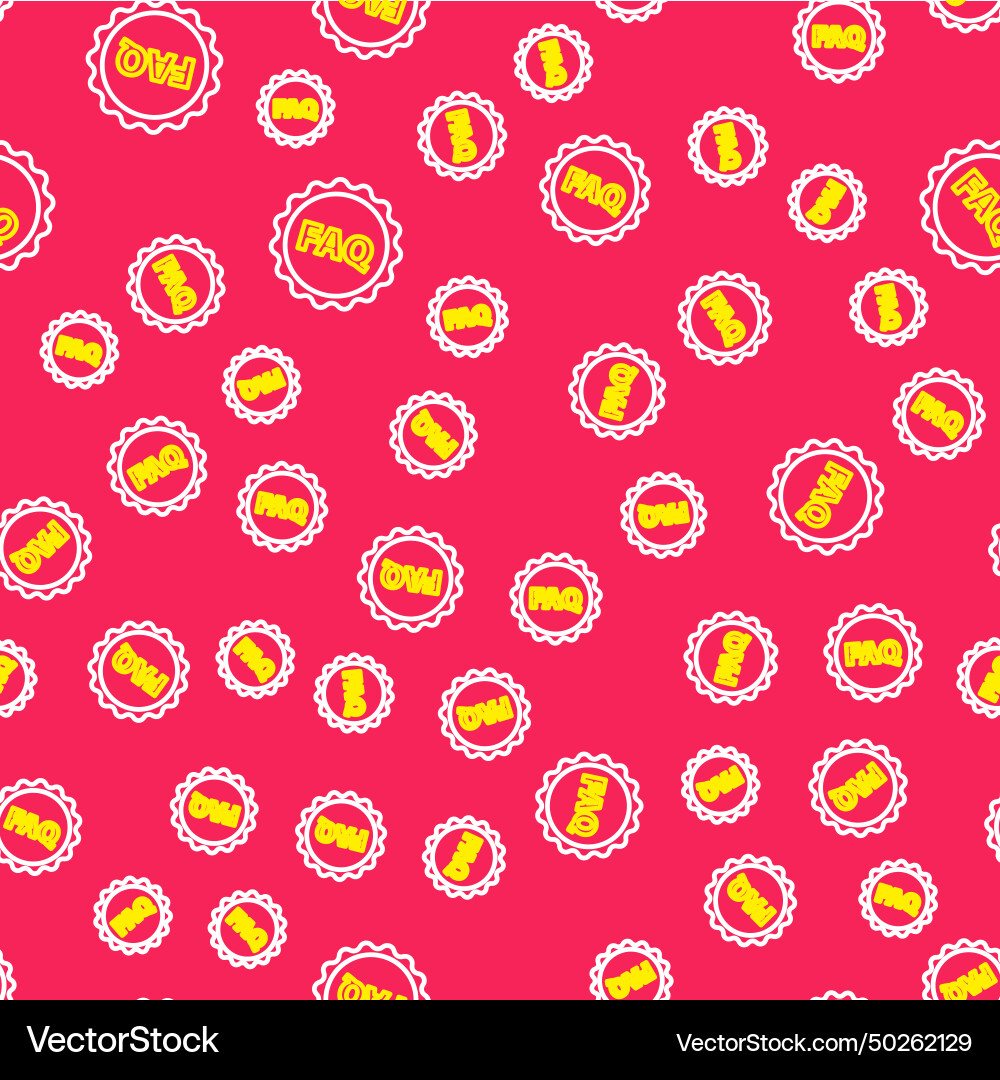 Line label with text faq information icon Line label with text faq information icon vector image