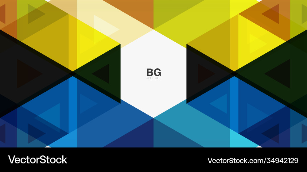 Mosaic triangle pattern abstract background Vector Image