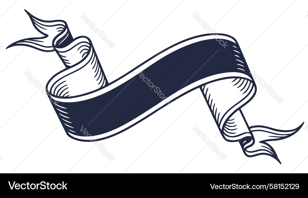 Overlapping Scroll Banners Vector Image
