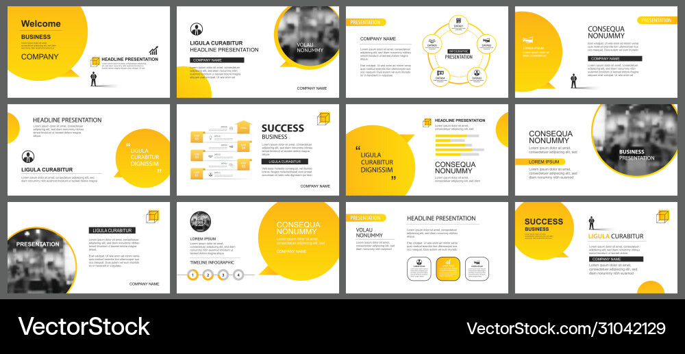 Presentation and slide layout template design Presentation and slide layout template design vector image