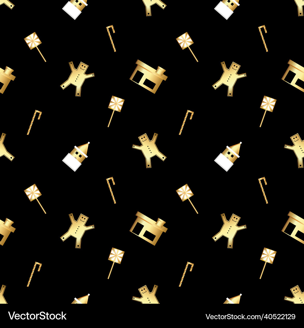 Sharp cornered christmas object pattern created Sharp cornered christmas object pattern created vector image