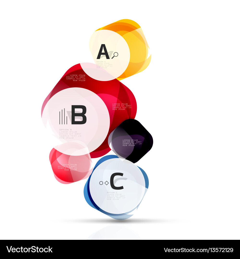 Shiny blank web option boxes Shiny blank web option boxes vector image