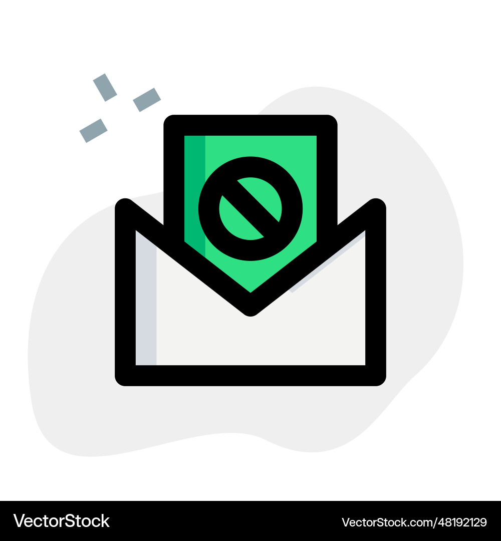 Spam message used for multiple cyber attacks vector image