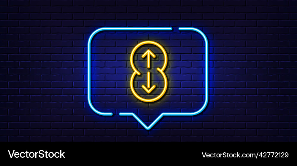 Swipe up line icon scrolling arrow sign landing Swipe up line icon scrolling arrow sign landing vector image