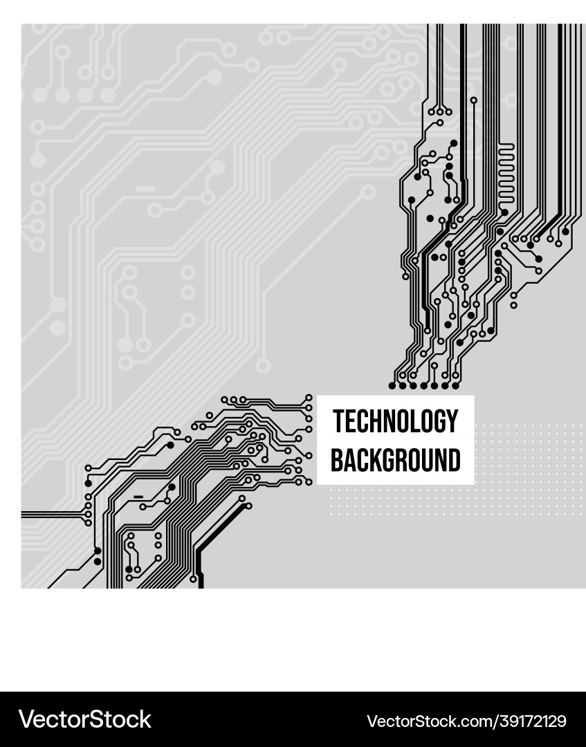 Technological circuit background concept design Technological circuit background concept design vector image