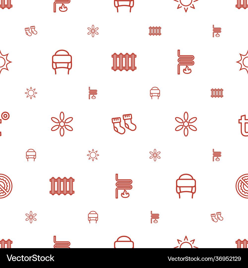 Warm icons pattern seamless white background – Free Vector | VectorStock