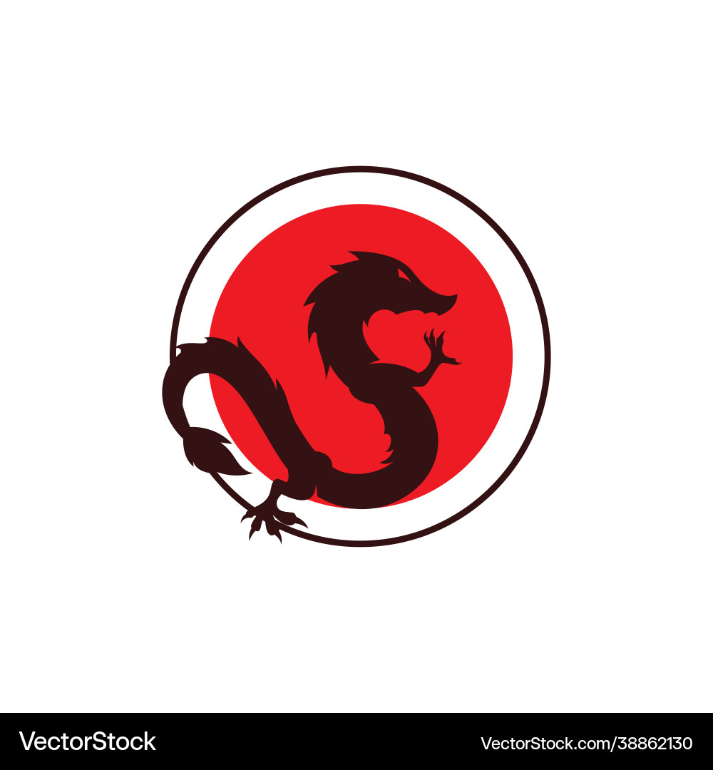 Dragon icon Dragon icon vector image