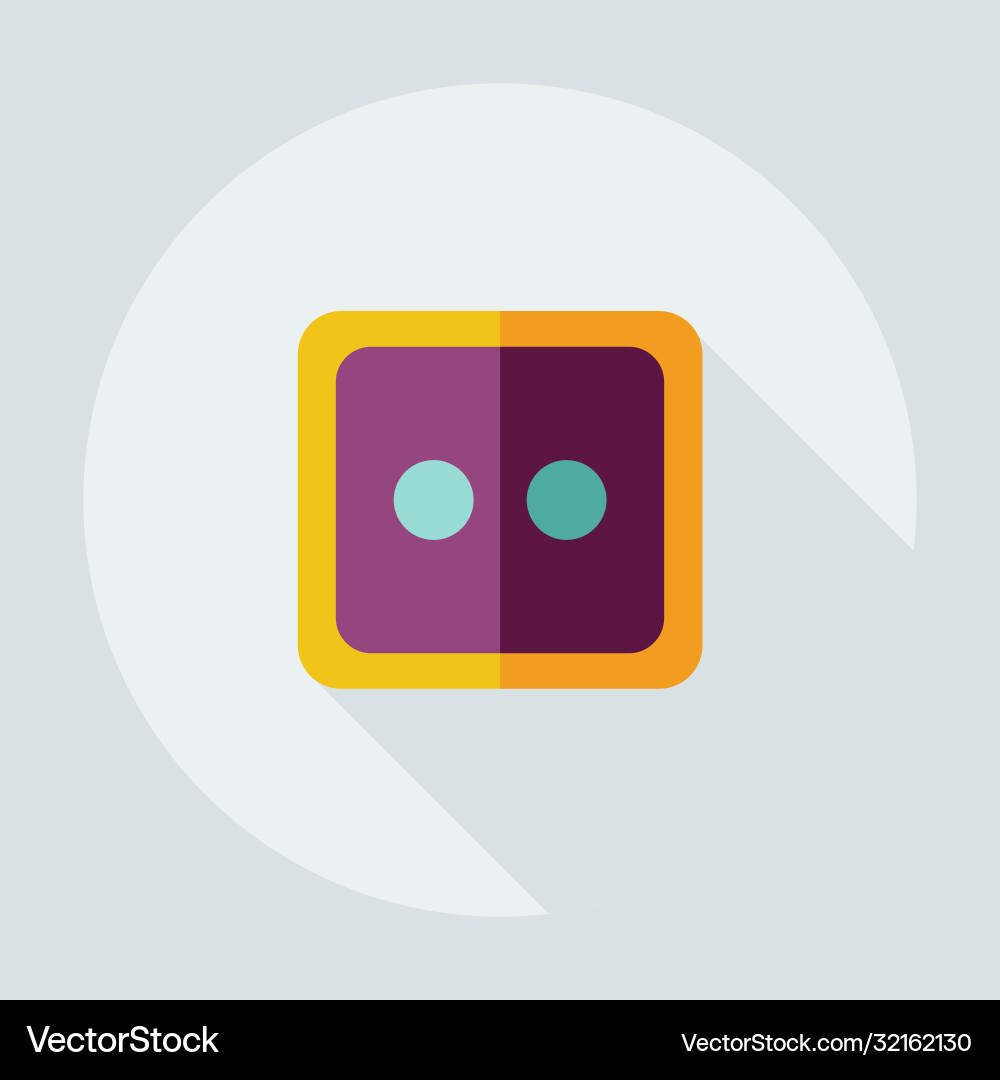 Flat modern design with shadow icons button Vector Image