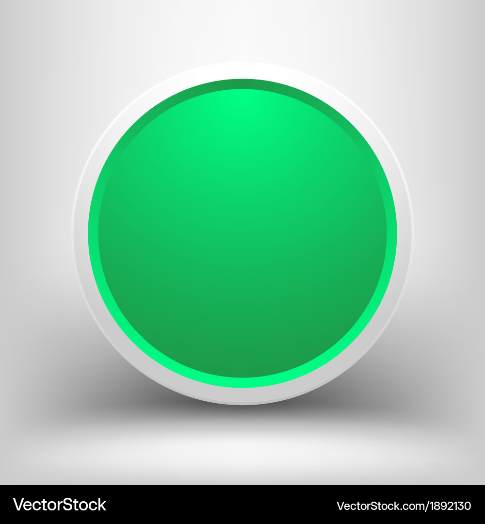 Green Frame with Shadow Effect Vector Image