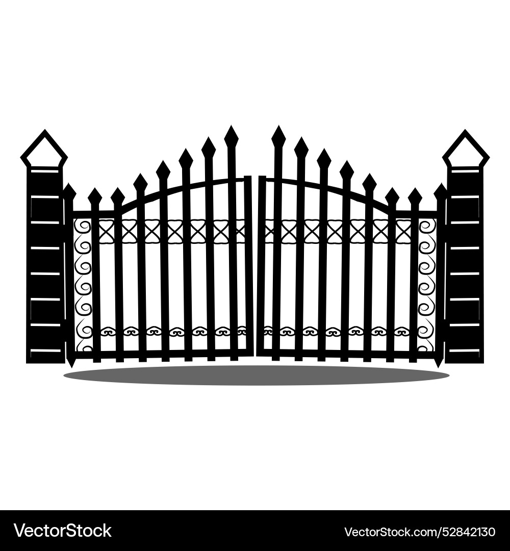 House fence icon symbol design House fence icon symbol design vector image