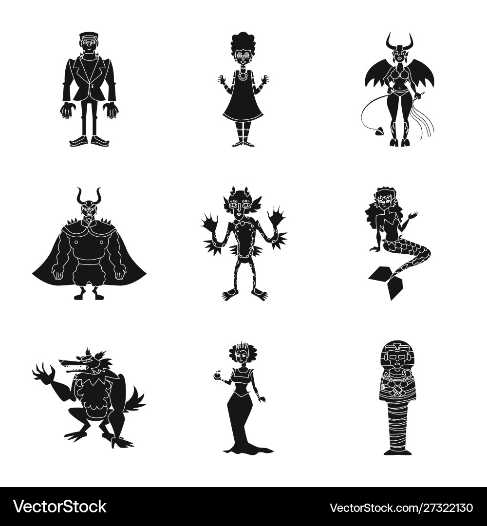 Isolated object creature and devilry sign Isolated object creature and devilry sign vector image