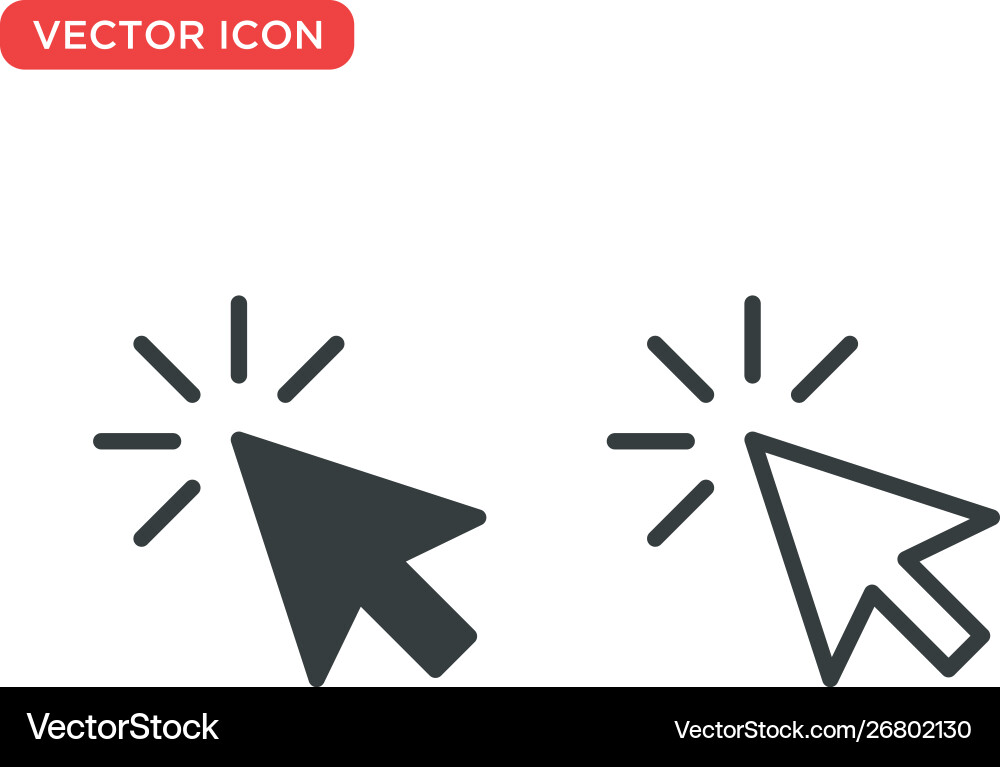 Pointer cursor icon design Pointer cursor icon design vector image