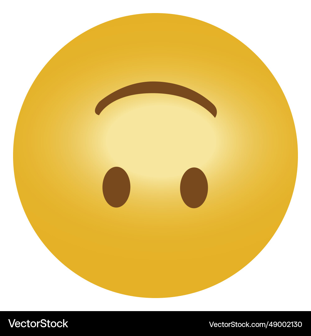 Smile emoji emoticon upside down Smile emoji emoticon upside down vector image
