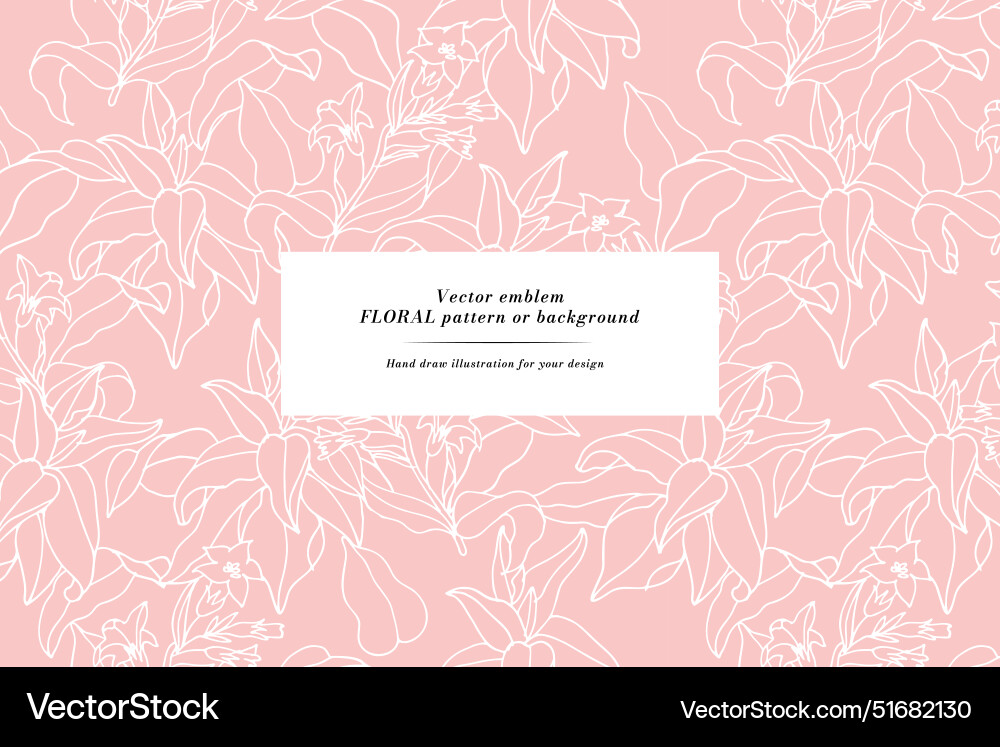 Vintage card with tobacco flowers floral wreath Vintage card with tobacco flowers floral wreath vector image