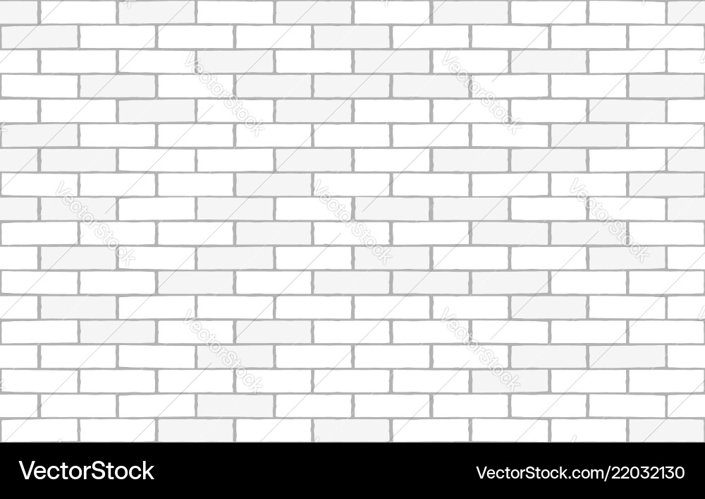 White brick wall seamless texture Royalty Free Vector Image