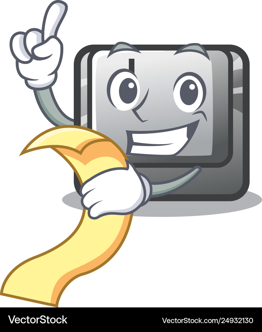 With menu button i in cartoon game With menu button i in cartoon game vector image