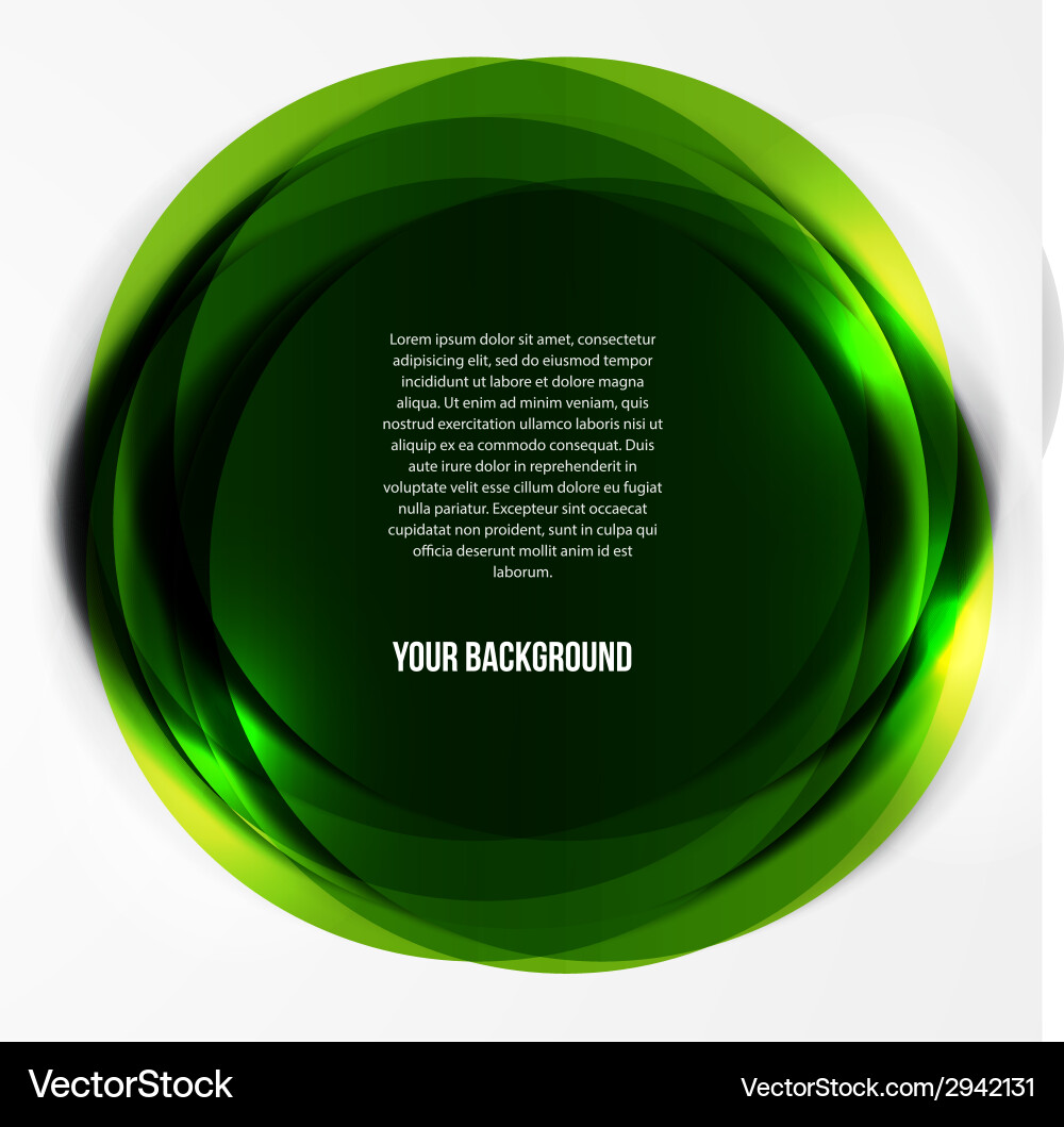 Abstract circles template object web vector image