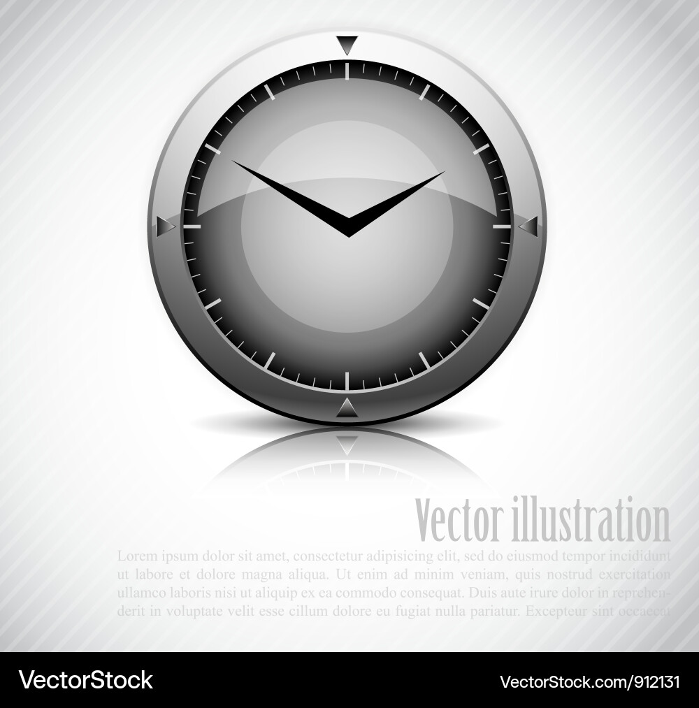 Background with clock Vector Image