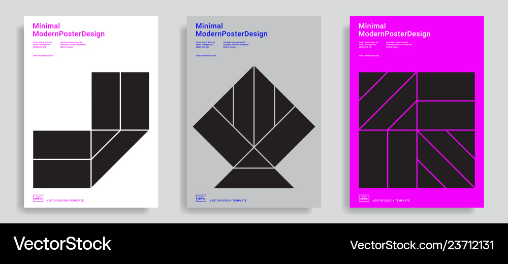 Design templates with simple geometric shapes Design templates with simple geometric shapes vector image
