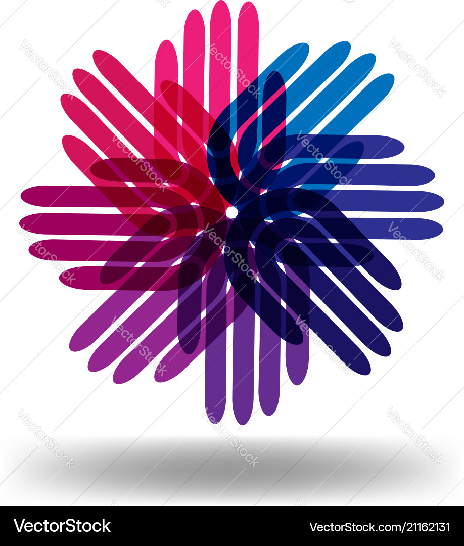 Hands in circle abstract Hands in circle abstract vector image