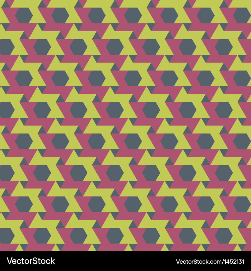 Hexagonal Geometric Pattern Vector Image