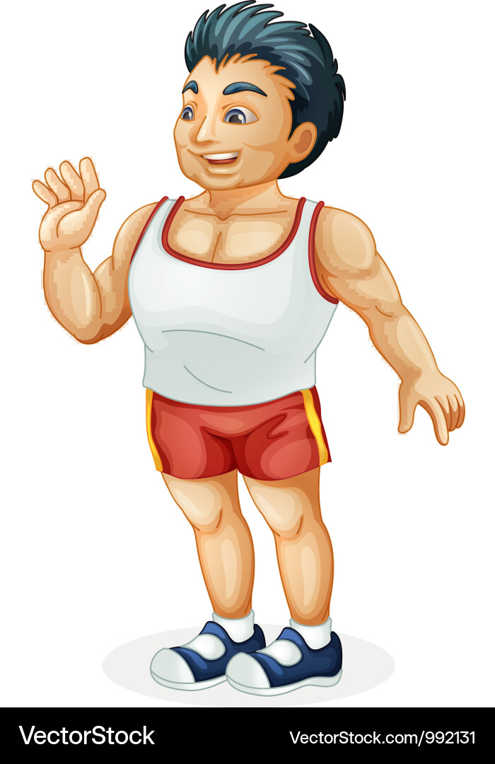 Man waving hand Royalty Free Vector Image - VectorStock