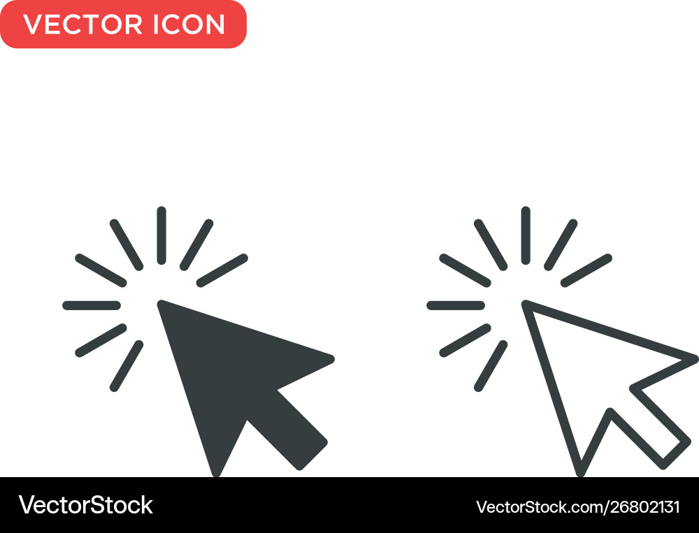 Pointer cursor icon design Pointer cursor icon design vector image